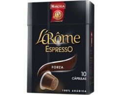 Café Marcilla L'Arome espresso Forza fuerza 9. Caja de 10 monodosis.